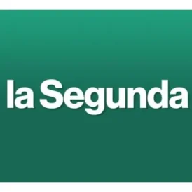 La Segunda logo in white text on a green gradient background (brand for the news outlet)