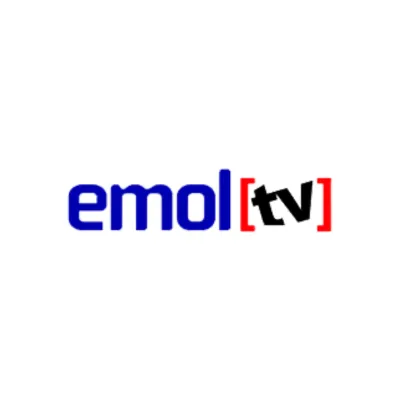 EmolTV logo: blue 'emol' text with black 'tv' framed by red brackets.